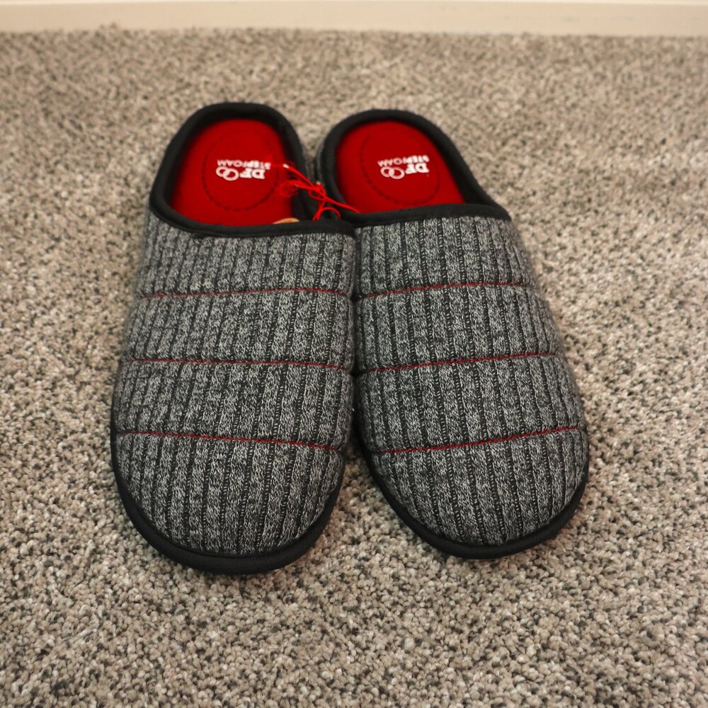 Dearfoam mens Stepfoam slip-on shoes